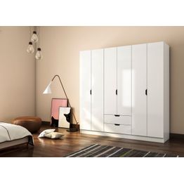 Vaatekaappi Linento Furniture Rb-157, 180x180cm, mattavalkoinen