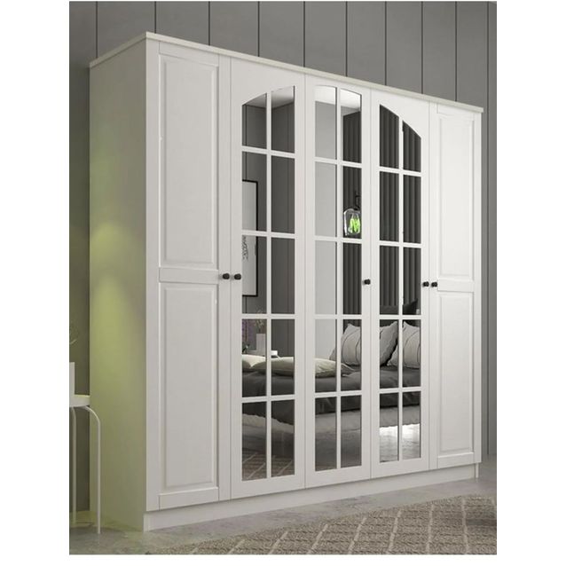 Vaatekaappi Linento Furniture Rb-017, 175x210cm, mattavalkoinen