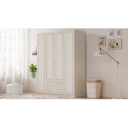 Vaatekaappi Linento Furniture Rb-079, 140x210cm, mattavalkoinen