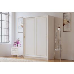 Vaatekaappi Linento Furniture Rb-093, 140x190cm, mattavalkoinen