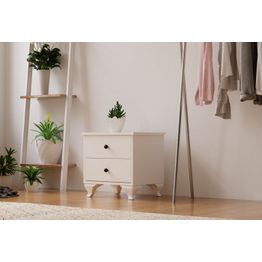 Yöpöytä Linento Furniture Rb-070, 40x45cm, mattavalkoinen