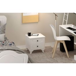 Yöpöytä Linento Furniture Rb-118, 40x45cm, mattavalkoinen