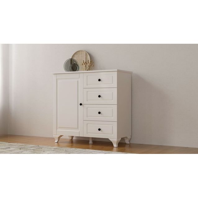 Lipasto Linento Furniture Rb-044-01, 87x87cm, mattavalkoinen