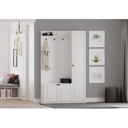 Eteisen säilytyskokonaisuus Linento Furniture Rb-044, mattavalkoinen