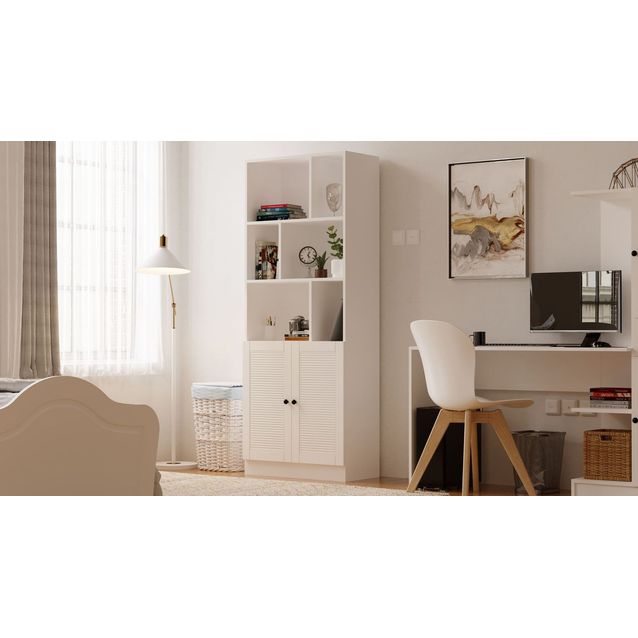 Kirjahylly Linento Furniture Rb-117, 70x180cm, mattavalkoinen