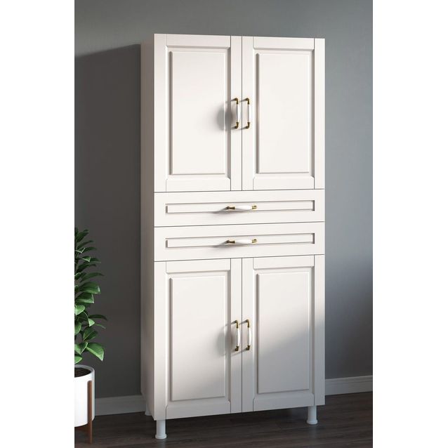 Kaappi Linento Furniture Rb-057, 70x180cm, mattavalkoinen