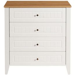 Lipasto Linento Furniture Tuval 065 valkoinen/tammi