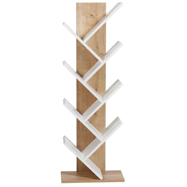 Kirjahylly Linento Furniture Tuval 066 tammi/valkoinen