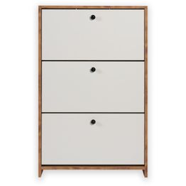 Kenkäkaappi Linento Furniture Tuvalle 023 mänty/valkoinen