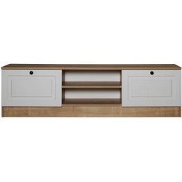 TV-taso Linento Furniture Tuvalle 044 valkoinen/tammi