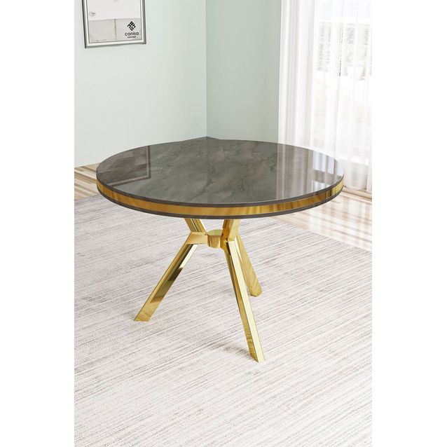 Ruokapöytä Linento Furniture Mos, Ø90cm, eri värejä