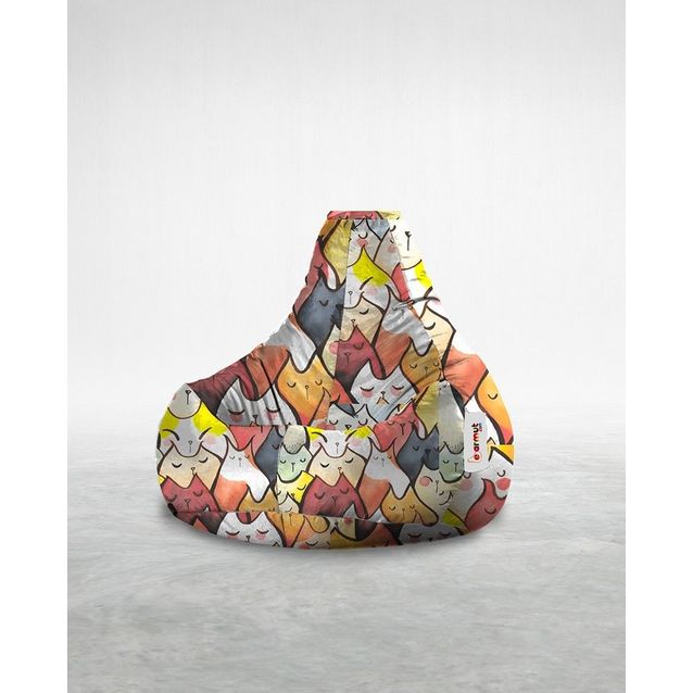 Säkkituoli ulos Linento Garden Sleeping Owl, monivärinen