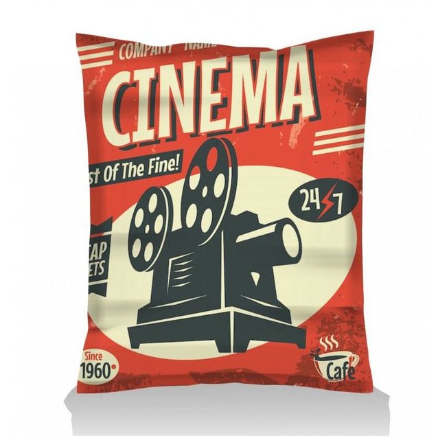 Säkkituoli ulos Linento Garden Giant Cinema, punainen