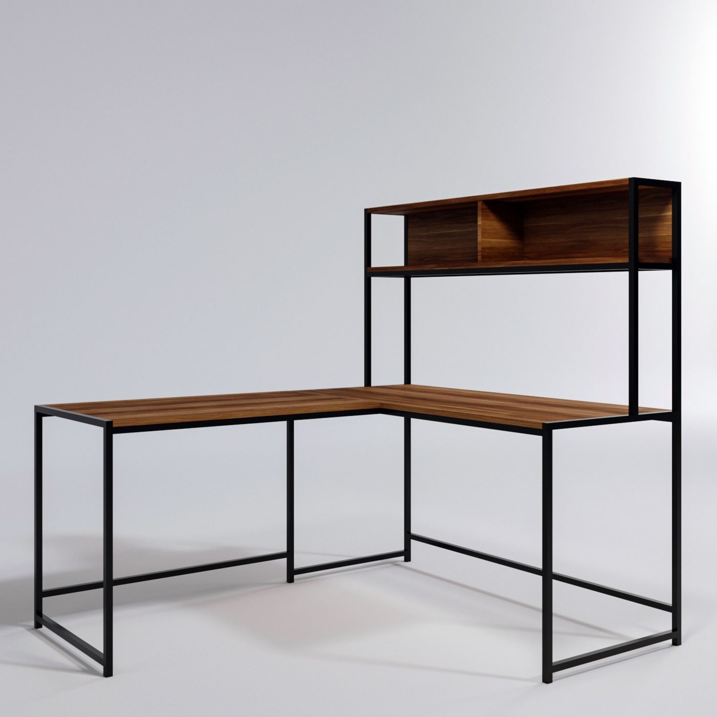 Työpöytä Linento Furniture Calisma L ruskea