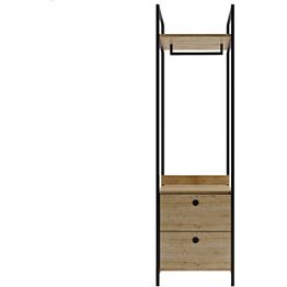 Vaatenaulakko Linento Furniture L611 tammi/musta