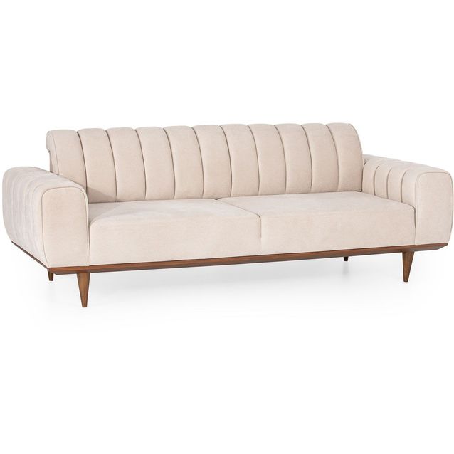 Sohva Linento Furniture Ivory 3-istuttava luonnonvalkoinen