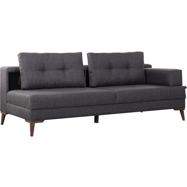 Kulmasohva Linento Furniture Oslo 4-istuttava antrasiitti