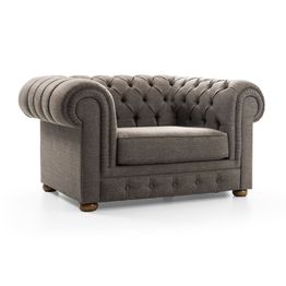 Nojatuoli Linento Furniture Cupon ruskeanharmaa