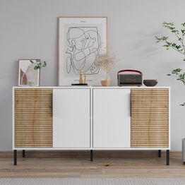 Senkki Linento Furniture Zerra, 150x75cm, valkoinen/ruskea