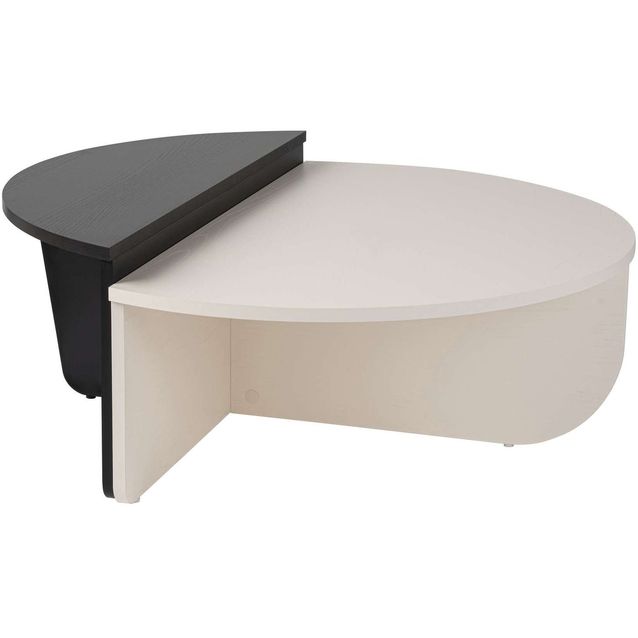 Sohvapöytä Linento Furniture Orion valkoinen/musta puu