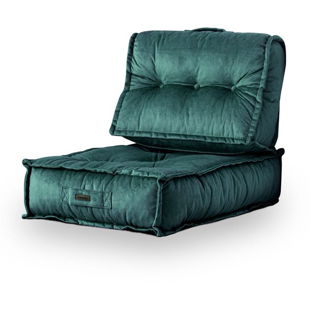 Nojatuoli Linento Furniture Poffi petroolinvihreä