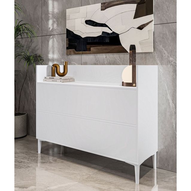 Kaappi Linento Furniture Gale, 110x85cm, valkoinen