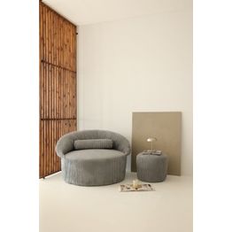 Nojatuoli rahilla Linento Furniture Pufi, antrasiitti