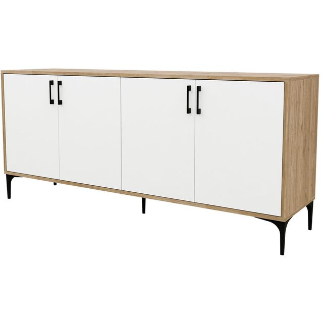 Senkki Linento Furniture Ares 1666 tammi/valkoinen