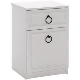 Yöpöytä Linento Furniture KMD-1311-BB-1, valkoinen