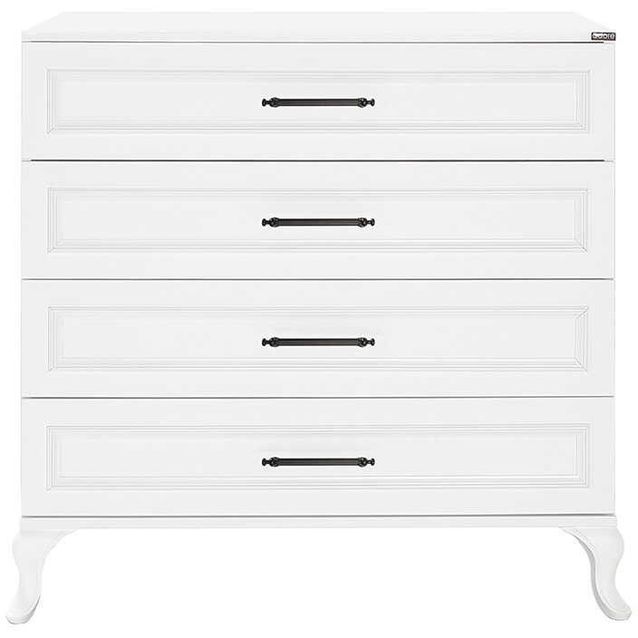 Lipasto Linento Furniture SFN-1004-DD-1, leveys 90cm, korkeus 89cm, valkoinen