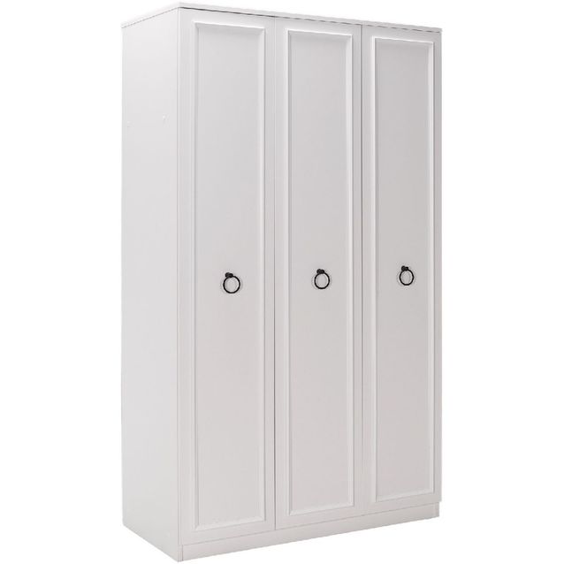 Vaatekaappi Linento Furniture GRD-1330-BB-2 103cm, valkoinen