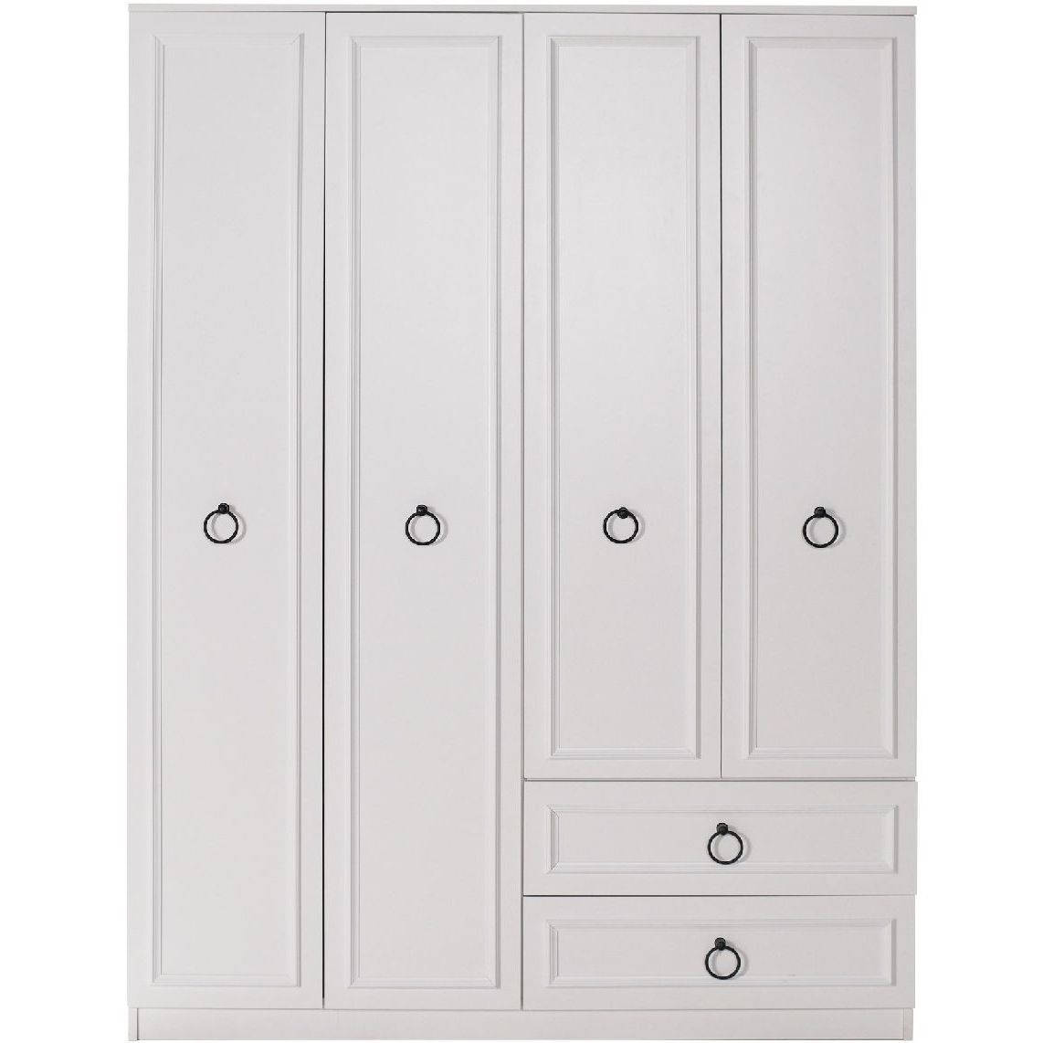 Vaatekaappi Linento Furniture GRD-1342-BB-3 140cm valkoinen