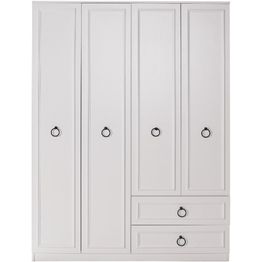 Vaatekaappi Linento Furniture GRD-1342-BB-3 140cm valkoinen