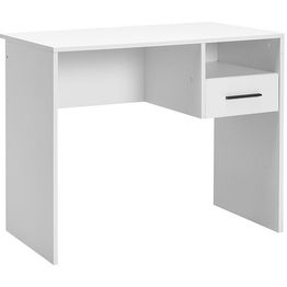 Työpöytä Linento Furniture CMS-105-BB-1, 90x52cm, valkoinen