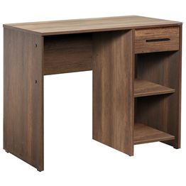 Työpöytä Linento Furniture CMS-505-OO-1, 90x55cm, tummanruskea
