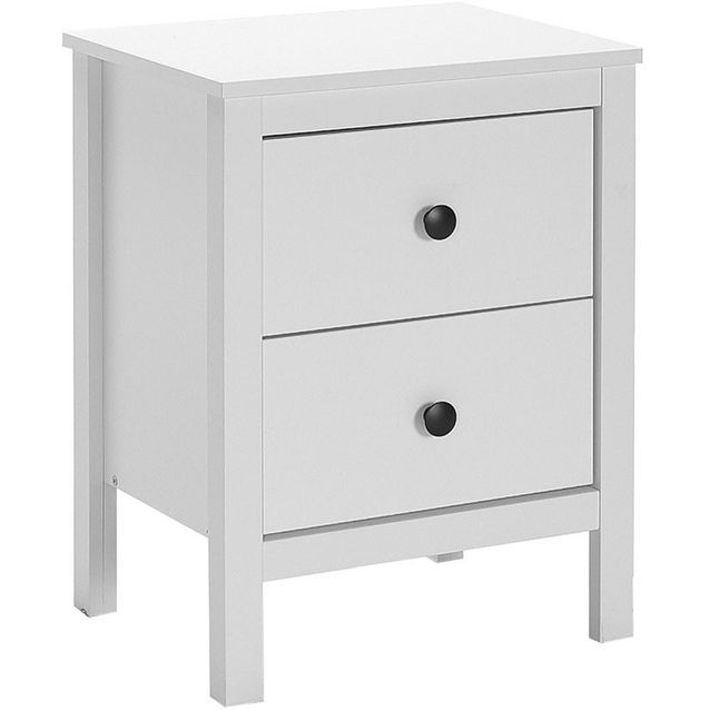 Yöpöytä Linento Furniture KMD-992-BB-1, valkoinen