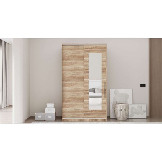 Vaatekaappi Linento Furniture SWD-713-TT-2, 120x207cm, ruskea