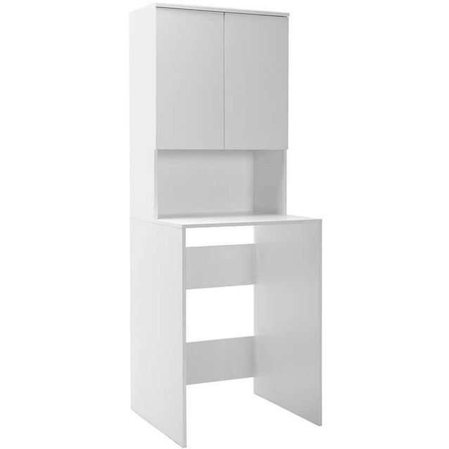 Pesukonekaappi Linento Furniture ADR-482-BB-1, leveys 65cm, korkeus 182 cm, valkoinen