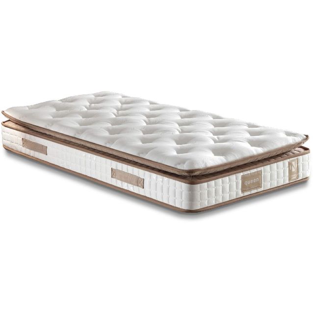 Joustinpatja Linento Furniture Queen 90x190 cm valkoinen/ruskea