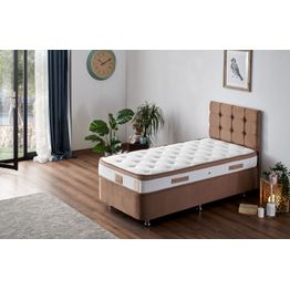 Sänkypaketti Linento Furniture Latte 120x200 cm vaaleanruskea