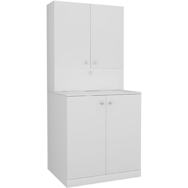 Pesukonekaappi Linento Furniture Palmira valkoinen