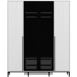 Vaatekaappi Linento Furniture Elevate 180cm, valkoinen