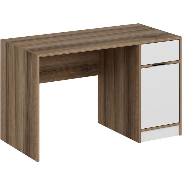 Työpöytä Linento Furniture Elina 8168 ruskea/valkoinen