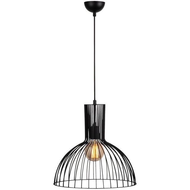 Riippuvalaisin Linento Lighting Fellini, Ø38cm, E27, säädettävä korkeus, musta