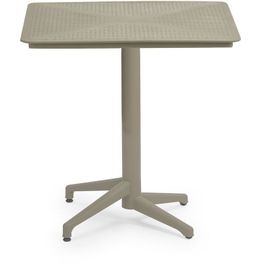 Kokoontaitettava pöytä Linento Garden Moon V2F, 70x50cm, ruskea