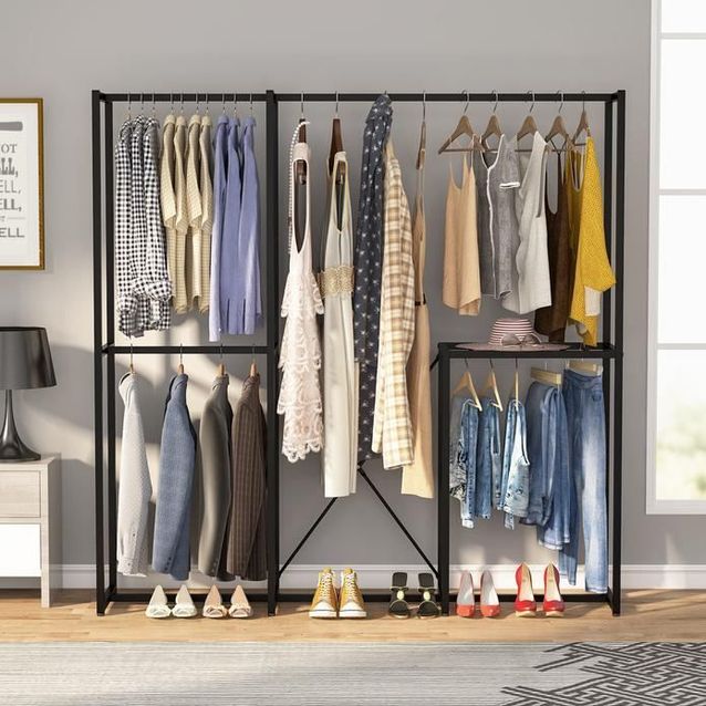 Vaateteline Linento Furniture B161, musta