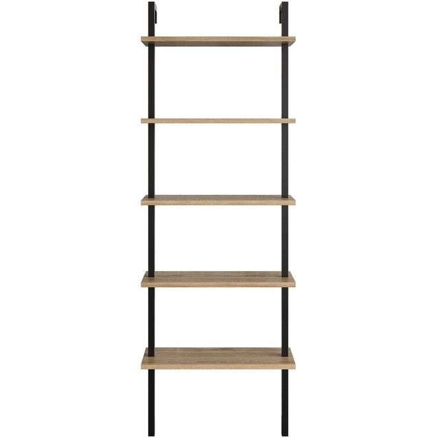 Kirjahylly Linento Furniture Piante ruskea/musta