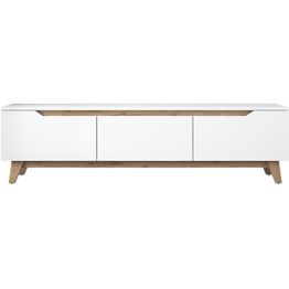 TV-taso Linento Furniture D1 2472 valkoinen/pähkinä
