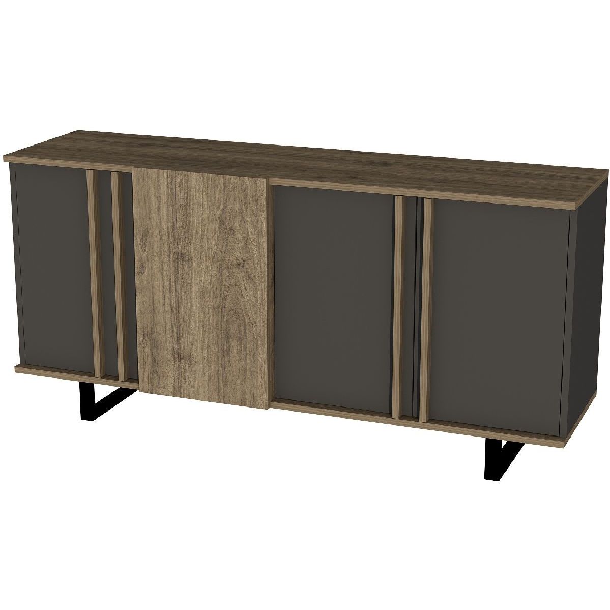 Senkki Linento Furniture Deco pähkinä/antrasiitti