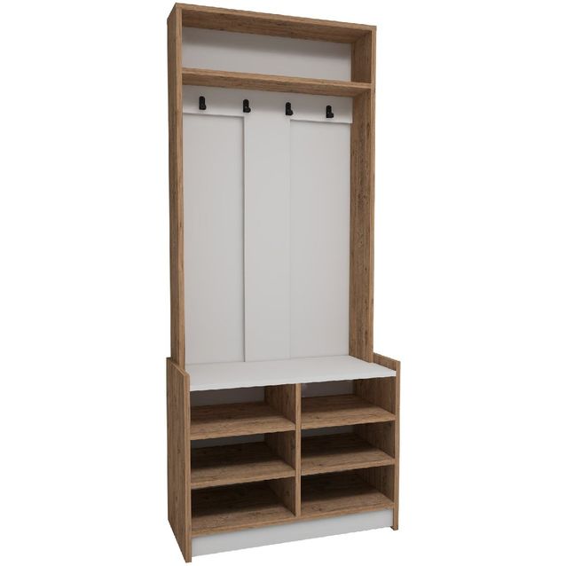 Vaatenaulakko Linento Furniture Enra Atlantic Pine/valkoinen